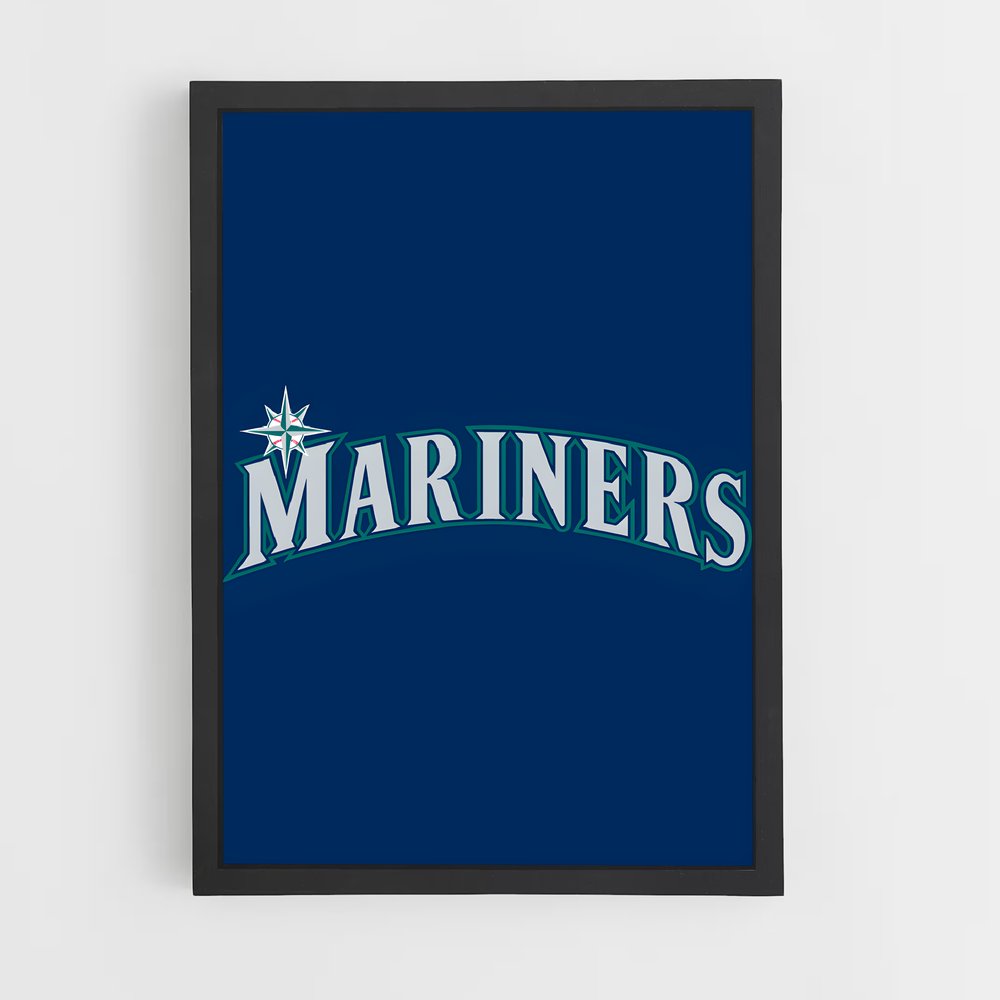 Poster Seattle de mariners – affiche Baseball (vue 2)